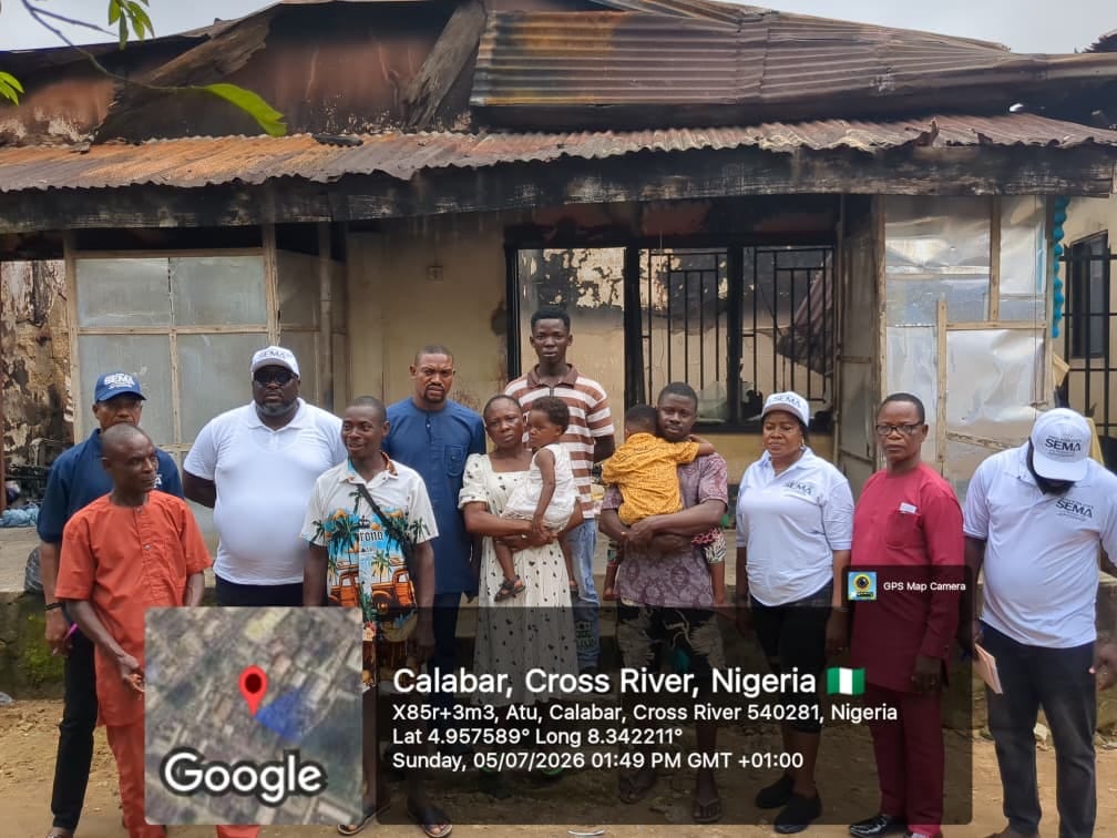 CR-SEMA Moves to Aid Victims After Calabar Fire Disaster