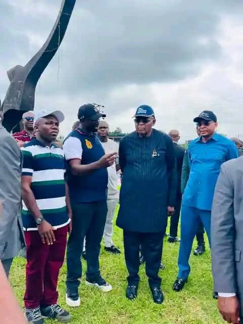 Gov. Otu Inspects Key Projects, Orders Faster Delivery Despite Heavy Rains